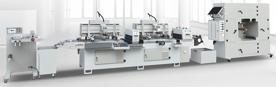 YM-S450-K雙色高速自干油墨單色絲印機